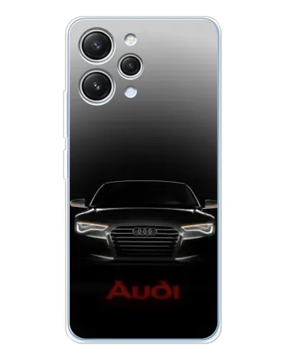 Чехол для Xiaomi Redmi 12 с картинкой «Audi — градиентный контур»