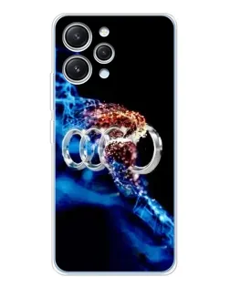 Чехол для Xiaomi Redmi 12 с картинкой «Энергия лого Audi»