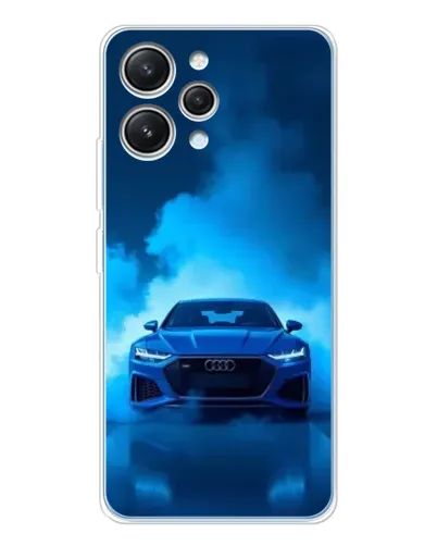 Чехол для Xiaomi Redmi 12 с картинкой «Audi — голубая энергия»