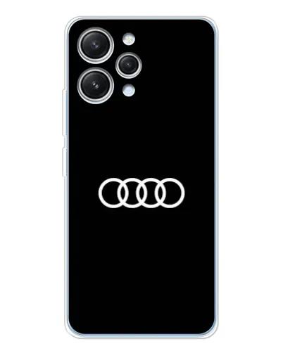Чехол для Xiaomi Redmi 12 с картинкой «Audi White Logo»