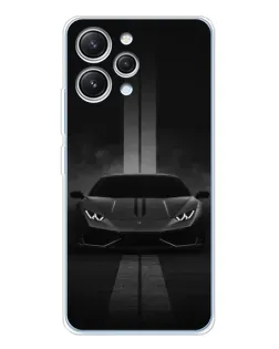 Чохол для Xiaomi Redmi 12 з картинкою «Lamborghini симетрія доріг»