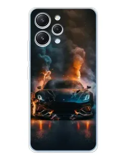 Чохол для Xiaomi Redmi 12 з картинкою «Lamborghini димна естетика»
