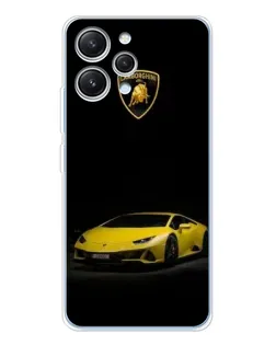 Чохол для Xiaomi Redmi 12 з картинкою «Lamborghini жовтий акцент»