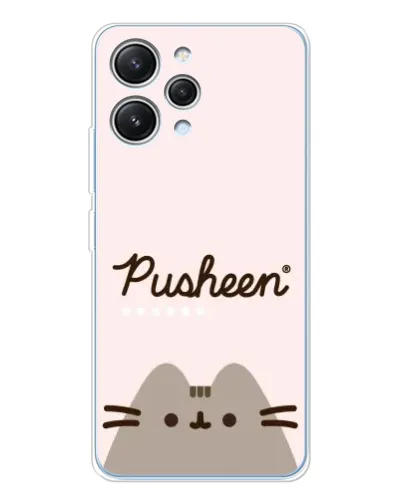Чехол для Xiaomi Redmi 12 с картинкой «Pusheen логотип»