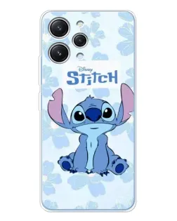 Чехол для Xiaomi Redmi 12 с картинкой «Stitch среди цветов»