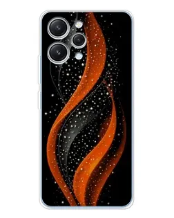 Чехол для Xiaomi Redmi 12 с картинкой «Огненная звездная волна»