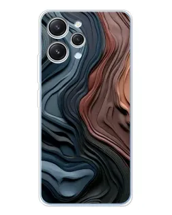 Чехол для Xiaomi Redmi 12 с картинкой «Цветные волны каньона»