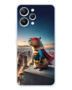 Чехол для Xiaomi Redmi 12 с картинкой «Капи-мен супергерой»