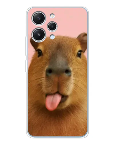 Чехол для Xiaomi Redmi 12 с картинкой «Капибара с языком» Чехол для Xiaomi Redmi 12 с картинкой «Капибара с языком»
