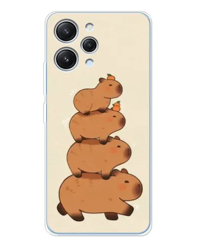 Чехол для Xiaomi Redmi 12 с картинкой «Башня из капибар» Чехол для Xiaomi Redmi 12 с картинкой «Башня из капибар»