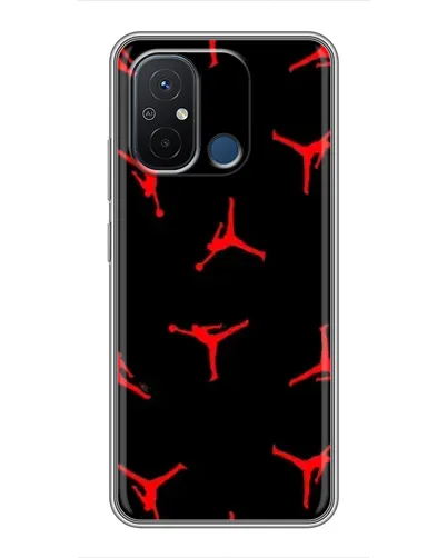 Чехол для Xiaomi Redmi 12C с картинкой «Jordan Red Pattern»