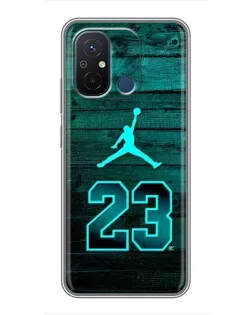 Чехол для Xiaomi Redmi 12C с картинкой «Jordan Cyan 23»