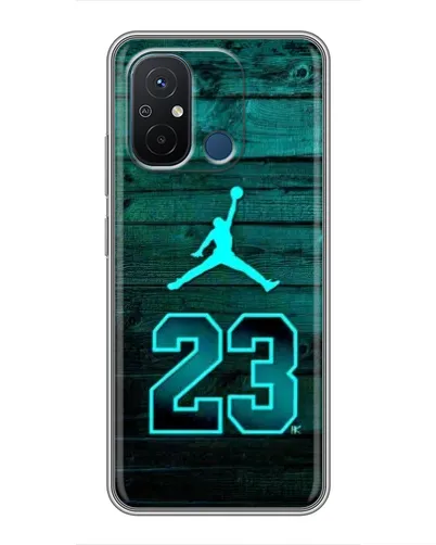 Чехол для Xiaomi Redmi 12C с картинкой «Jordan Cyan 23»
