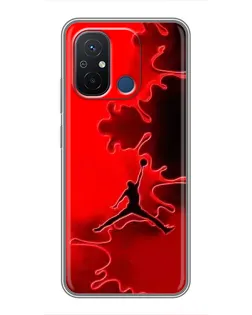 Чехол для Xiaomi Redmi 12C с картинкой «Jordan Red Smoke»