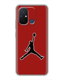 Чехол для Xiaomi Redmi 12C с картинкой «Jordan Red Back»
