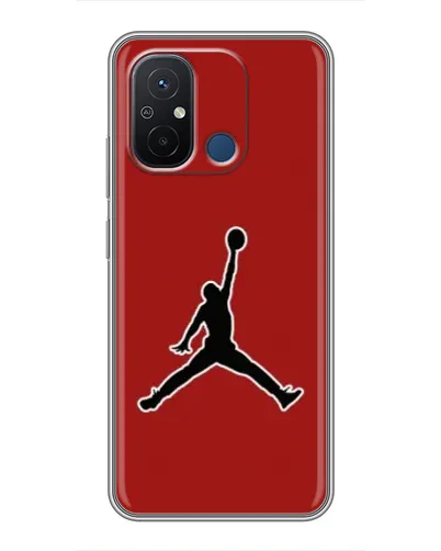 Чехол для Xiaomi Redmi 12C с картинкой «Jordan Red Back»