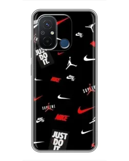 Чехол для Xiaomi Redmi 12C с картинкой «Nike Mix Pattern»