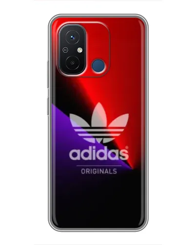 Чехол для Xiaomi Redmi 12C с картинкой «Adidas Red Neon»