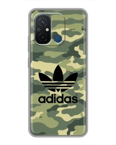Чехол для Xiaomi Redmi 12C с картинкой «Милитари стиль Adidas»