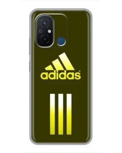 Чехол для Xiaomi Redmi 12C с картинкой «Оливковый градиент Adidas»