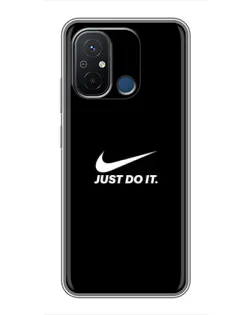 Чехол для Xiaomi Redmi 12C с картинкой «Минимализм от Nike»