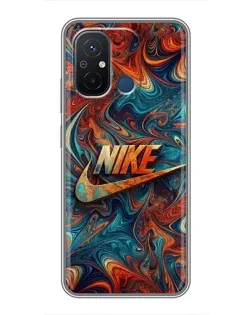 Чехол для Xiaomi Redmi 12C с картинкой «Nike в абстракции»
