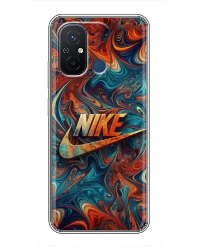 Чехол для Xiaomi Redmi 12C с картинкой «Nike в абстракции»