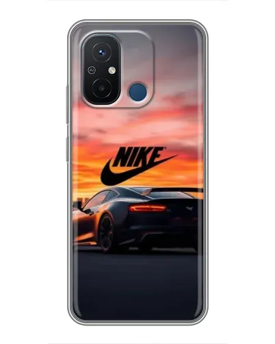 Чехол для Xiaomi Redmi 12C с картинкой «Nike и суперкар»