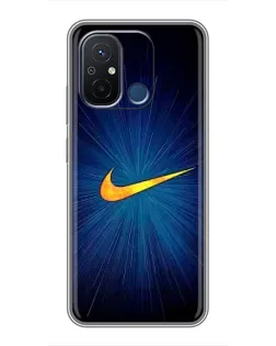 Чохол для Xiaomi Redmi 12C з картинкою «Синій пульс Nike» Чохол для Xiaomi Redmi 12C з картинкою «Синій пульс Nike»