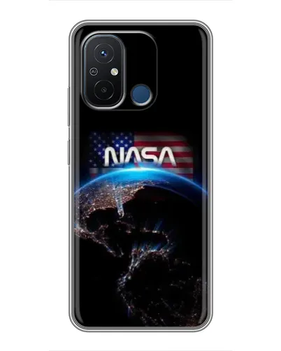 Чехол для Xiaomi Redmi 12C с картинкой «Земля из космоса NASA» Чехол для Xiaomi Redmi 12C с картинкой «Земля из космоса NASA»