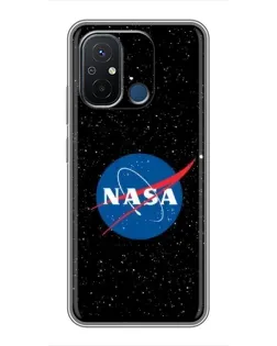Чехол для Xiaomi Redmi 12C с картинкой «NASA — звездное небо»