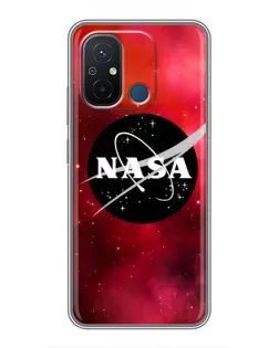 Чехол для Xiaomi Redmi 12C с картинкой «NASA — красная туманность»