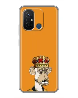 Чехол для Xiaomi Redmi 12C с картинкой «Золотая обезьяна Bored Ape»