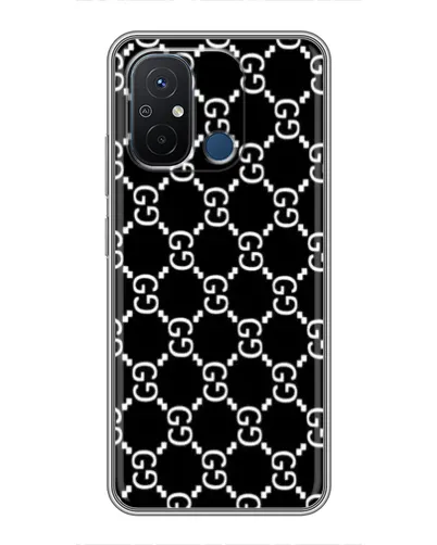 Чехол для Xiaomi Redmi 12C с картинкой «Gucci — сетчатый паттерн»