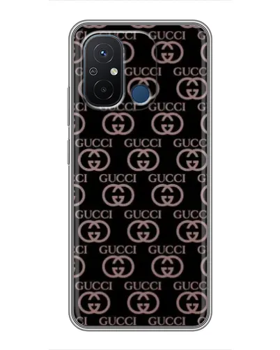 Чехол для Xiaomi Redmi 12C с картинкой «Классическая монограмма Gucci»