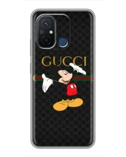 Чехол для Xiaomi Redmi 12C с картинкой «Микки Маус Gucci»
