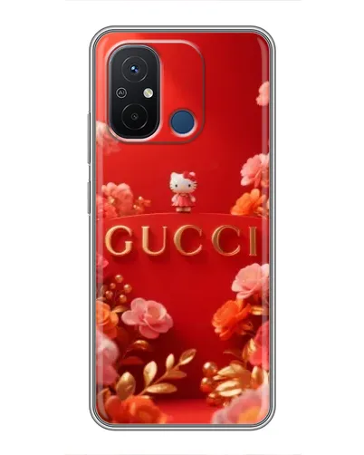 Чехол для Xiaomi Redmi 12C с картинкой «Gucci — золотой сад»
