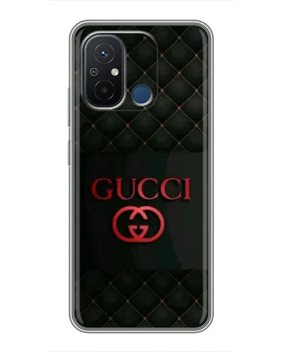 Чехол для Xiaomi Redmi 12C с картинкой «Gucci — стеганый черный»
