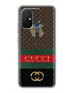 Чехол для Xiaomi Redmi 12C с картинкой «Gucci — брендированный десерт»