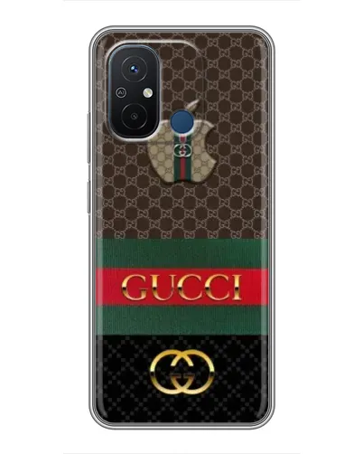 Чехол для Xiaomi Redmi 12C с картинкой «Gucci — брендированный десерт»