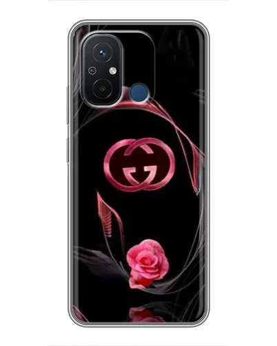 Чехол для Xiaomi Redmi 12C с картинкой «Gucci — неоновая роза»