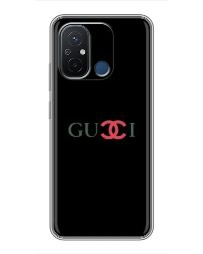 Чехол для Xiaomi Redmi 12C с картинкой «Gucci — красный градиент»