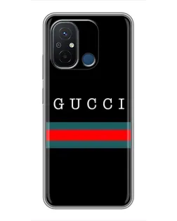 Чехол для Xiaomi Redmi 12C с картинкой «Gucci — красный пояс»