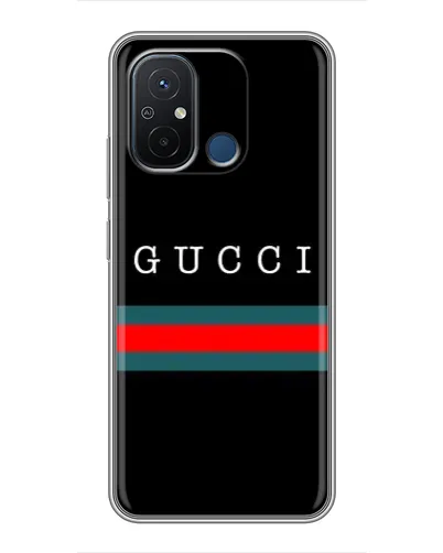 Чехол для Xiaomi Redmi 12C с картинкой «Gucci — красный пояс»