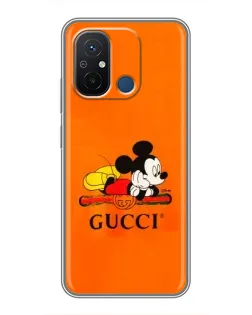Чохол для Xiaomi Redmi 12C з картинкою «Міккі Маус Gucci — помаранч» Чохол для Xiaomi Redmi 12C з картинкою «Міккі Маус Gucci — помаранч»