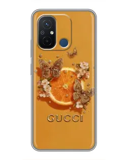 Чохол для Xiaomi Redmi 12C з картинкою «Gucci — золоті метелики» Чохол для Xiaomi Redmi 12C з картинкою «Gucci — золоті метелики»