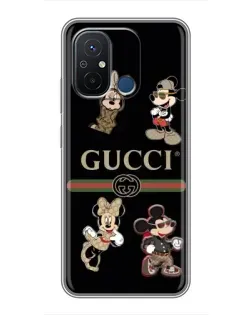 Чохол для Xiaomi Redmi 12C з картинкою «Gucci — герої Disney та монограма» Чохол для Xiaomi Redmi 12C з картинкою «Gucci — герої Disney та монограма»