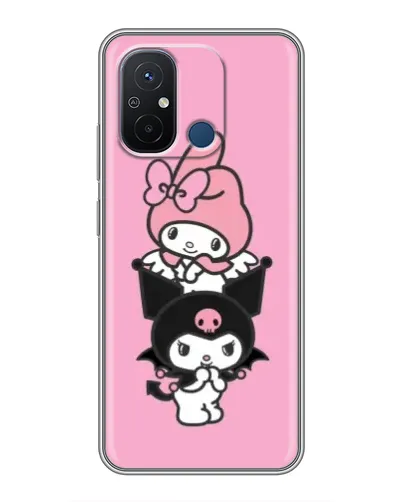 Чехол для Xiaomi Redmi 12C с картинкой «My Melody и Kuromi» Чехол для Xiaomi Redmi 12C с картинкой «My Melody и Kuromi»