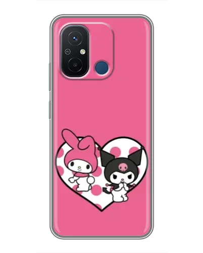 Чехол для Xiaomi Redmi 12C с картинкой «Kuromi и My Melody» Чехол для Xiaomi Redmi 12C с картинкой «Kuromi и My Melody»