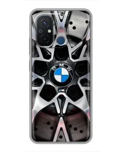 Чехол для Xiaomi Redmi 12C с картинкой «BMW — деталь диска»